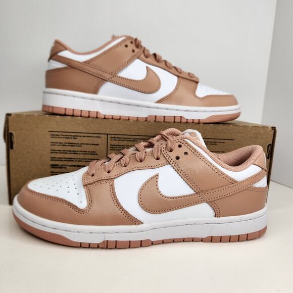 Nike Dunk Low White/Rose Whisper Size 8.5 Women - Picture 1 of 8